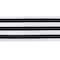 Black/White Dobby Stripe Table Runner 18" x 108"